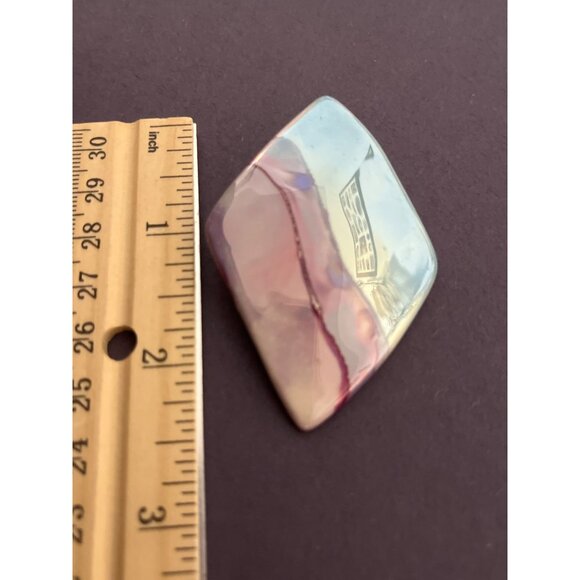 Vintage Abstract Ceramic Brooch & Earrings Set - Picture 3 of 5